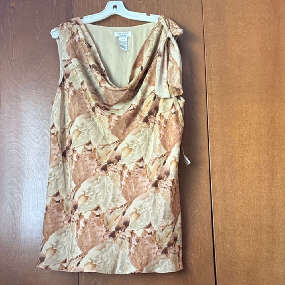 Dress-U-II by Sharon Sleeveless Tunic with Cowl Neck NWT 2X Washable